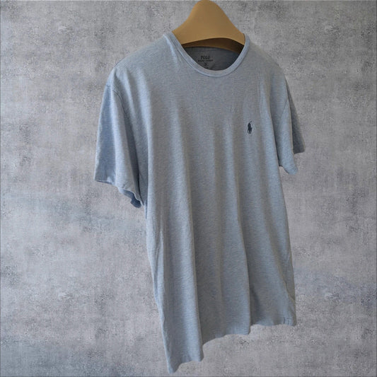 Camiseta Ralph Lauren estilo Y2K unisex, logo bordado grande, moda clásica streetwear urbana