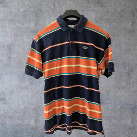 Polo Lacoste vintage a rayas estilo francés clásico para hombre Y2K retro