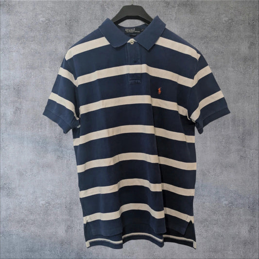 Polo a rayas navy vibes college estilo Y2K varsity total