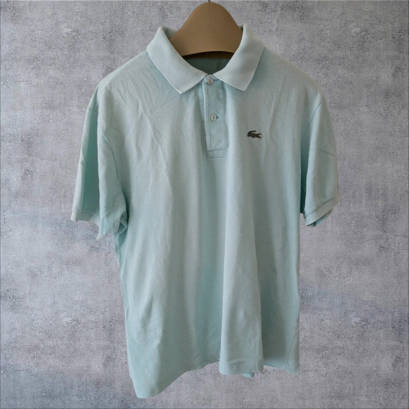 Polo Lacoste verde agua estilo vintage francés Y2K retro sporty minimal