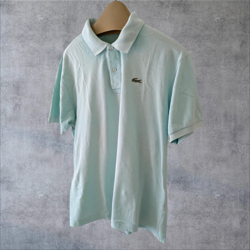 Polo Lacoste verde agua estilo vintage francés Y2K retro sporty minimal