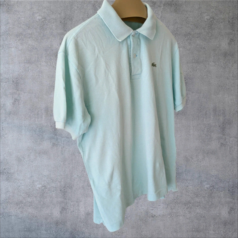 Polo Lacoste verde agua estilo vintage francés Y2K retro sporty minimal