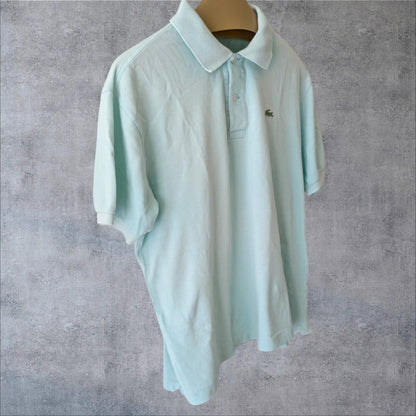 Polo Lacoste verde agua estilo vintage francés Y2K retro sporty minimal