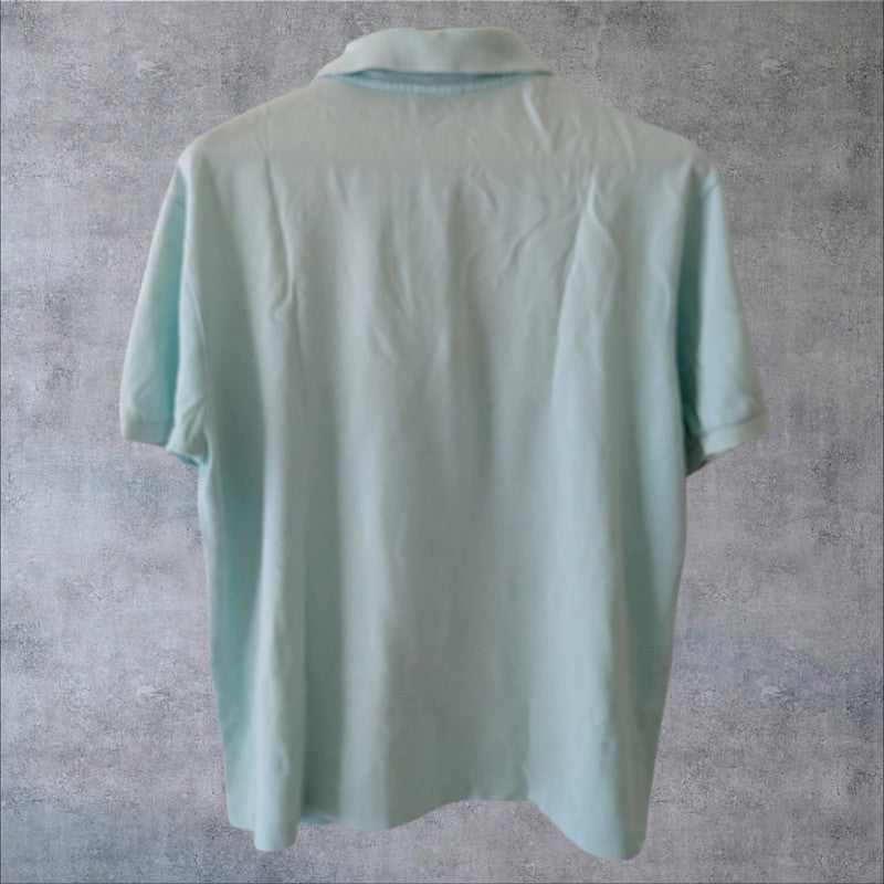Polo Lacoste verde agua estilo vintage francés Y2K retro sporty minimal