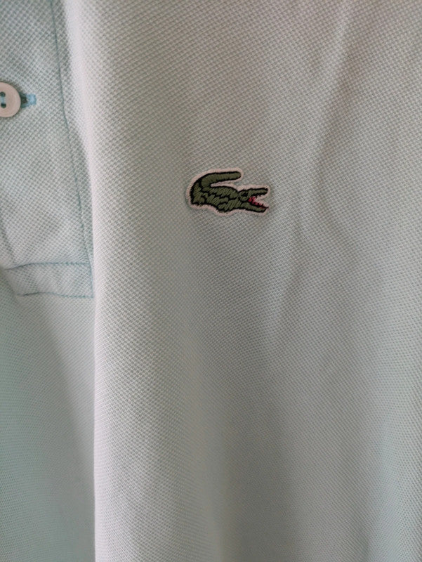 Polo Lacoste verde agua estilo vintage francés Y2K retro sporty minimal