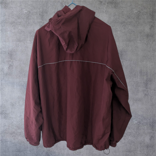 Cortavientos Reebok burdeos vintage
